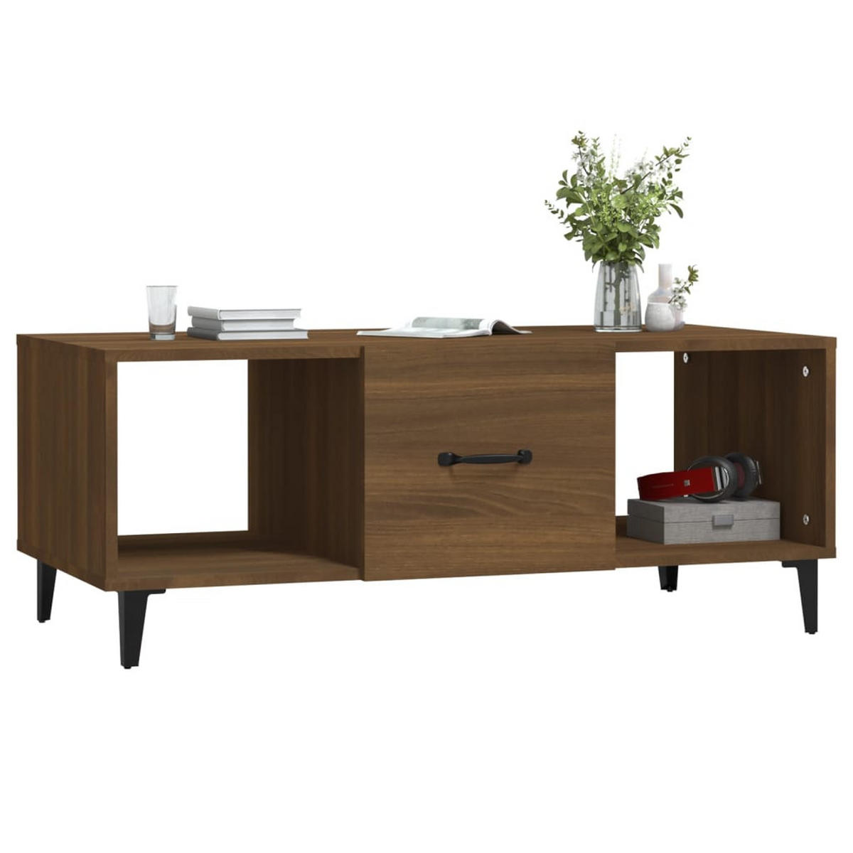 COUCHTISCH Braun Eichen-Optik 102x50x40 cm Holzwerkstoff - Braun, Holzwerkstoff (102/50/40cm) - furnicato
