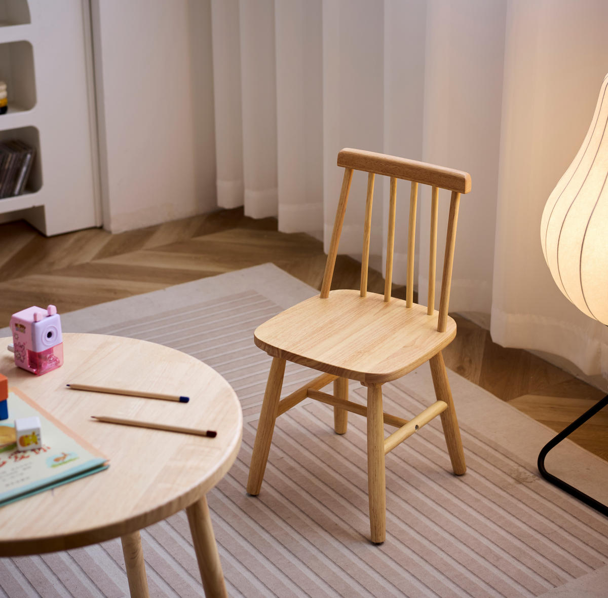 STUHL FÜR KINDER 2er-Set Holz Braun - Braun, Holz (31/59/31cm) - Nordlys