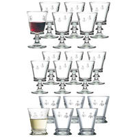 WEIN- UND WASSERGLÄSERSET Biene Abeille transparent 18er Set - Transparent, Glas - La Rochère