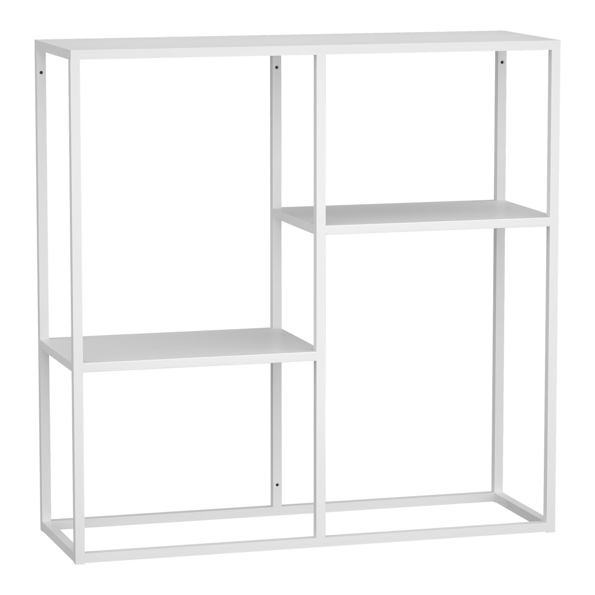 KONSOLENTISCH Strömstad - Weiß, Metall (26/80/80cm) - [en.casa]