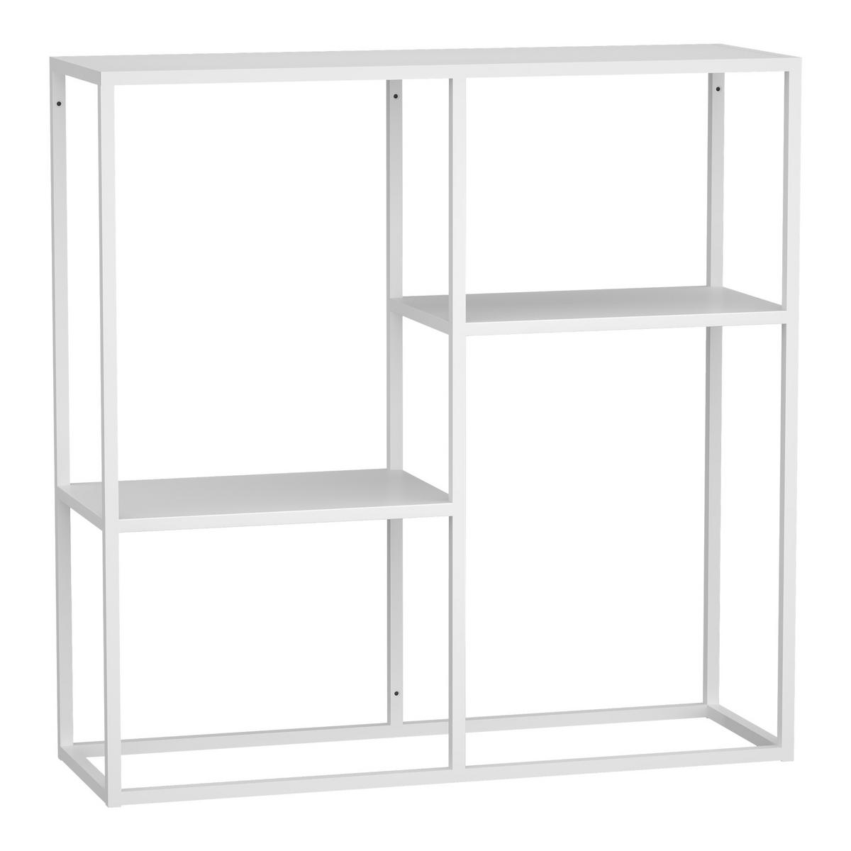 KONSOLENTISCH Strömstad - Weiß, Metall (26/80/80cm) - [en.casa]