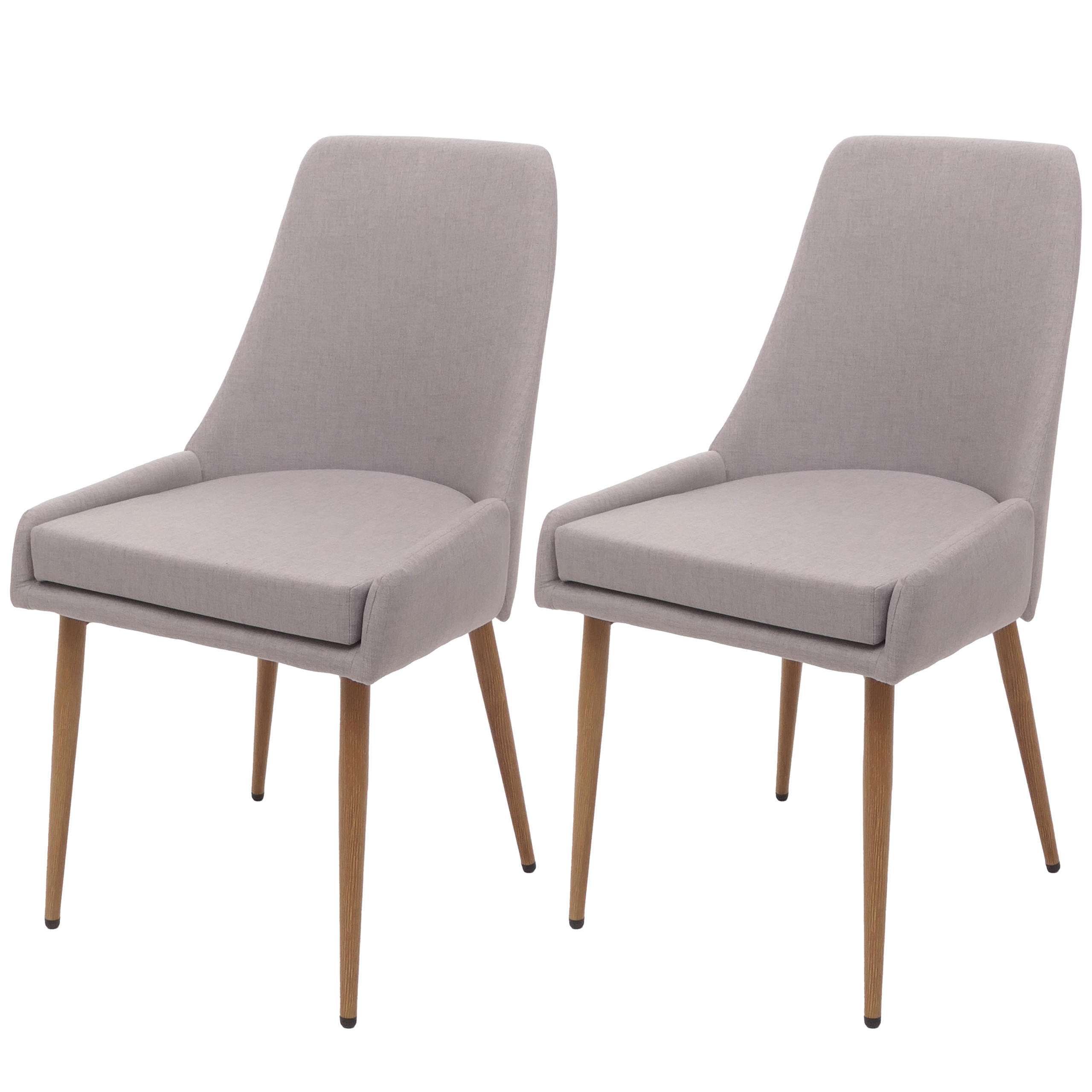 ESSZIMMERSTUHL Hellgrau 2er-Set - Hellgrau, Textil (50/92/60cm) - MCW
