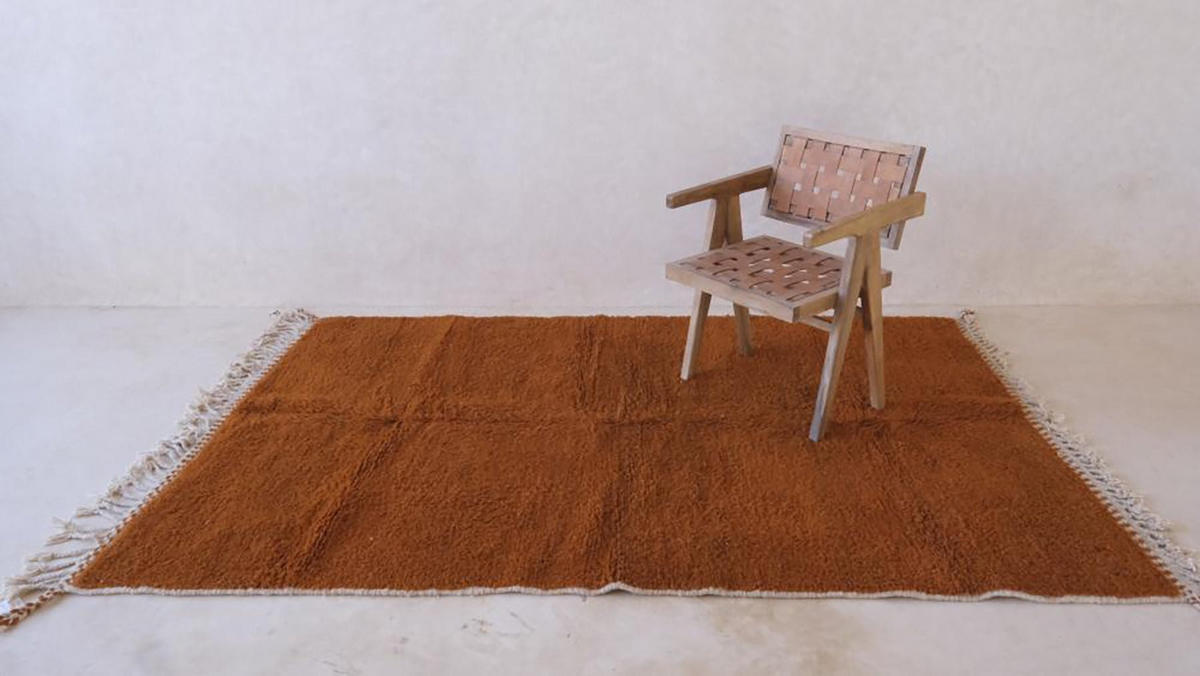 BERBERTEPPICH aus reiner Wolle 164x 257 cm - Braun, Naturmaterialien (164/257cm) - AFK Living