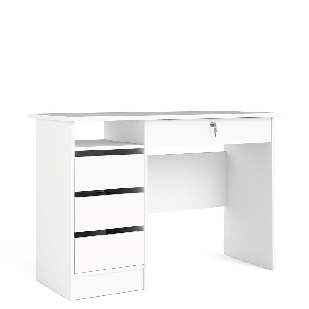 ebuy24 Schreibtisch Weiß 49x76x109 cm