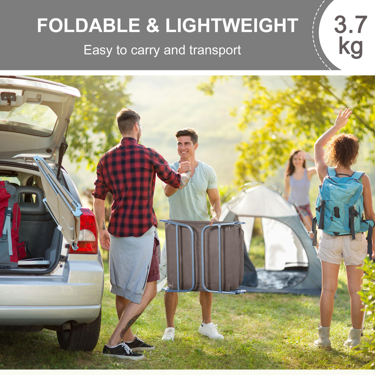 SONNENLIEGE aus Stahl 182x56x28 cm in Braun mit verstellbarer Rückenlehne - Braun, Metall (56/28/182cm) - Modfu