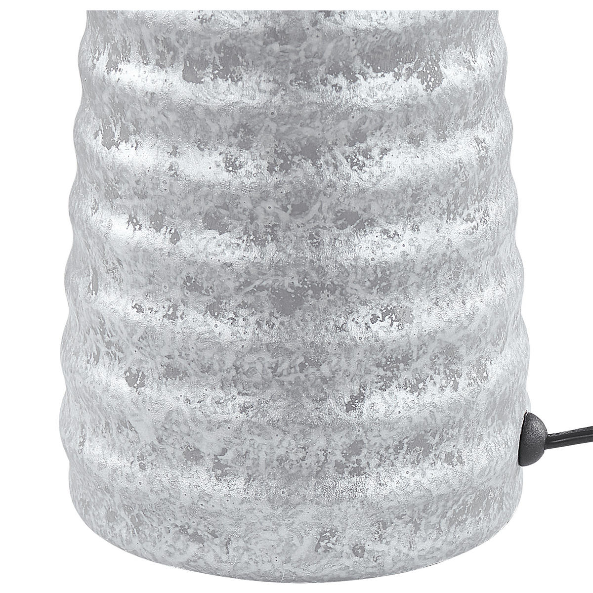 TISCHLAMPE Vilnia 33/33/58 cm - Silberfarben, Keramik (33/33/58cm) - Beliani