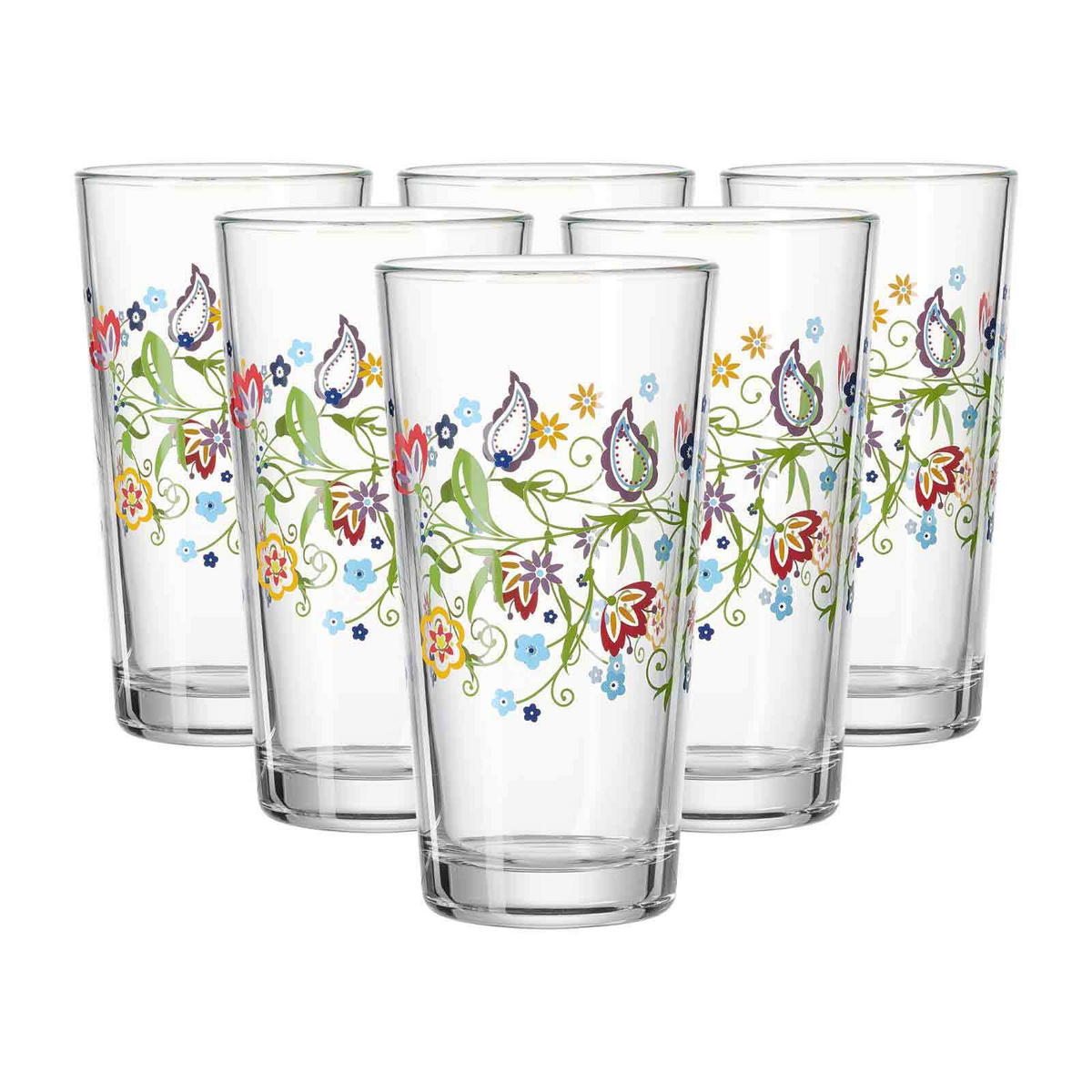 TRINKGLÄSER Shanti bunt 380 ml 6er Set - Multicolor, Glas (0.38L) - Ritzenhoff Breker