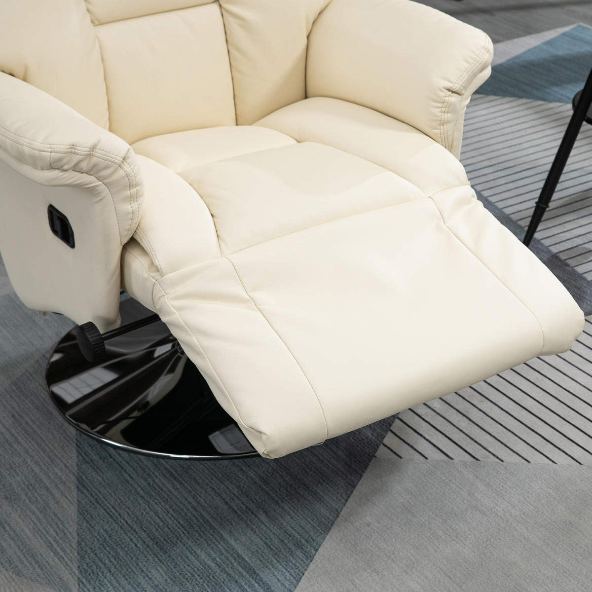 RELAXSESSEL DE-06434 mit Liegefunktion Creme - Creme, Metall (78/109/80cm) - ComfortXL