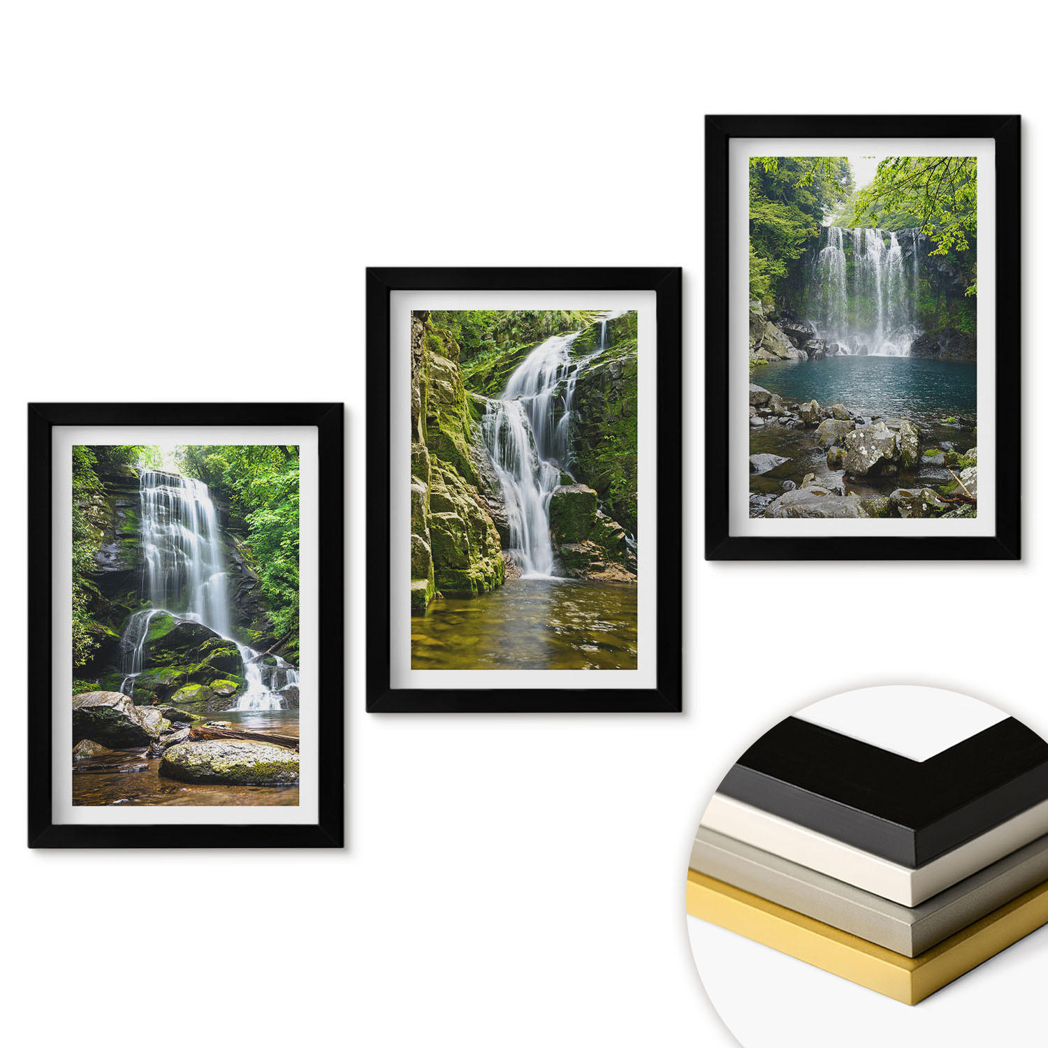 ArtPrintCave Wandbilder Schwarz 20x30 cm