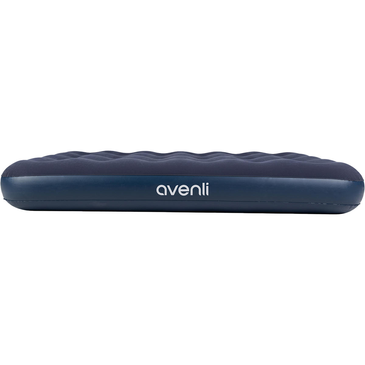 LUFTBETT Luftmatratze Camping 2 Personen 203x152x22cm blau aufblasbar ohne Pumpe - Blau, Kunststoff (152/203cm) - Avenli