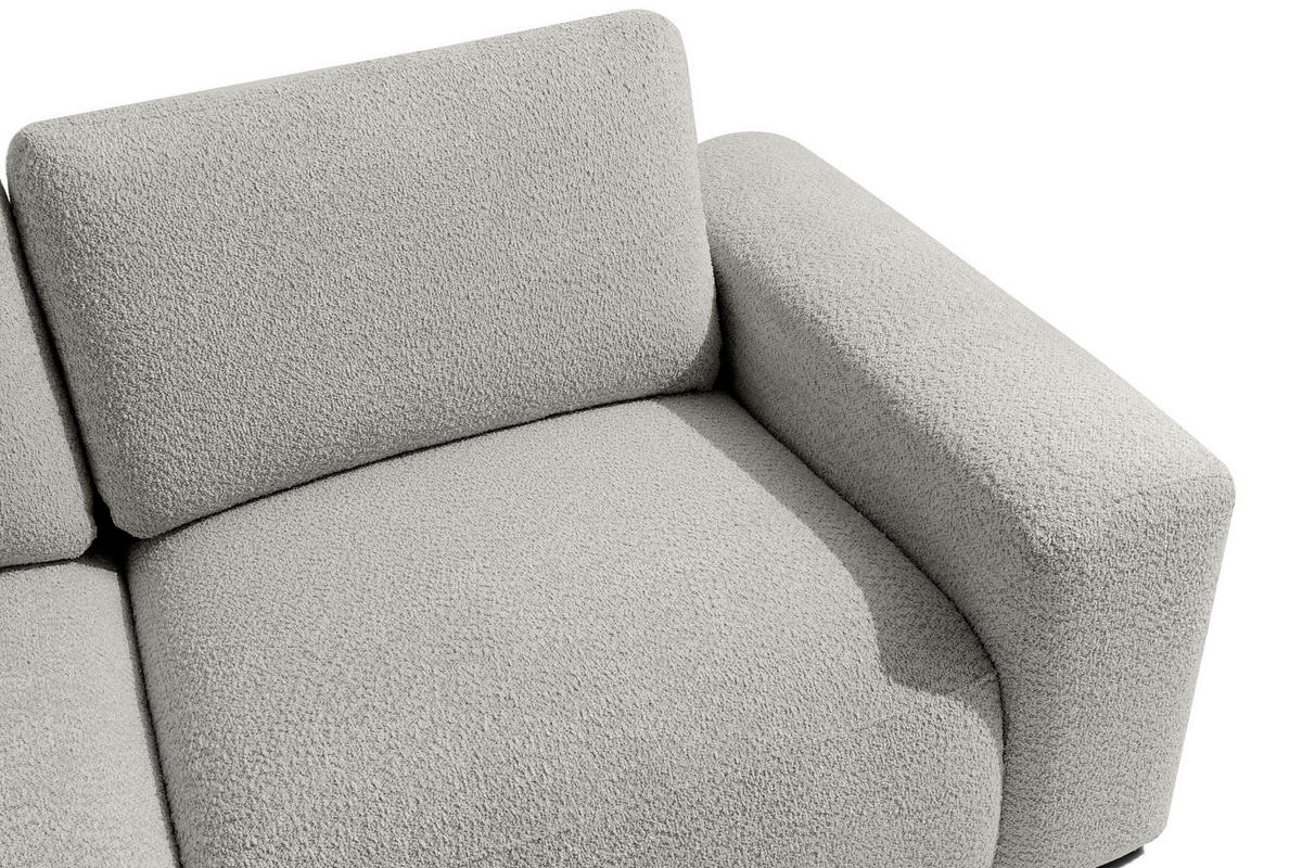 ECKSOFA LINKS ZUCCO, Hellaschgrau - Hellgrau, Holz/Holzwerkstoff (304/293cm) - KONSIMO®