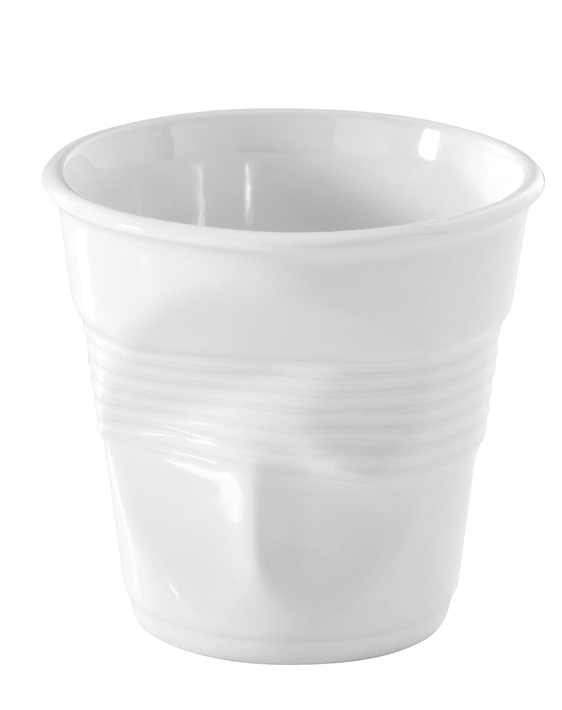 KNICKBECHER Espresso 0,08l Weiß - Weiß, Keramik (0.08L) - Revol Porcelaine France