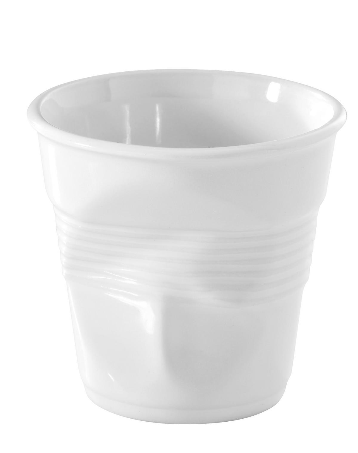 KNICKBECHER Espresso 0,08l Weiß - Weiß, Keramik (0.08L) - Revol Porcelaine France