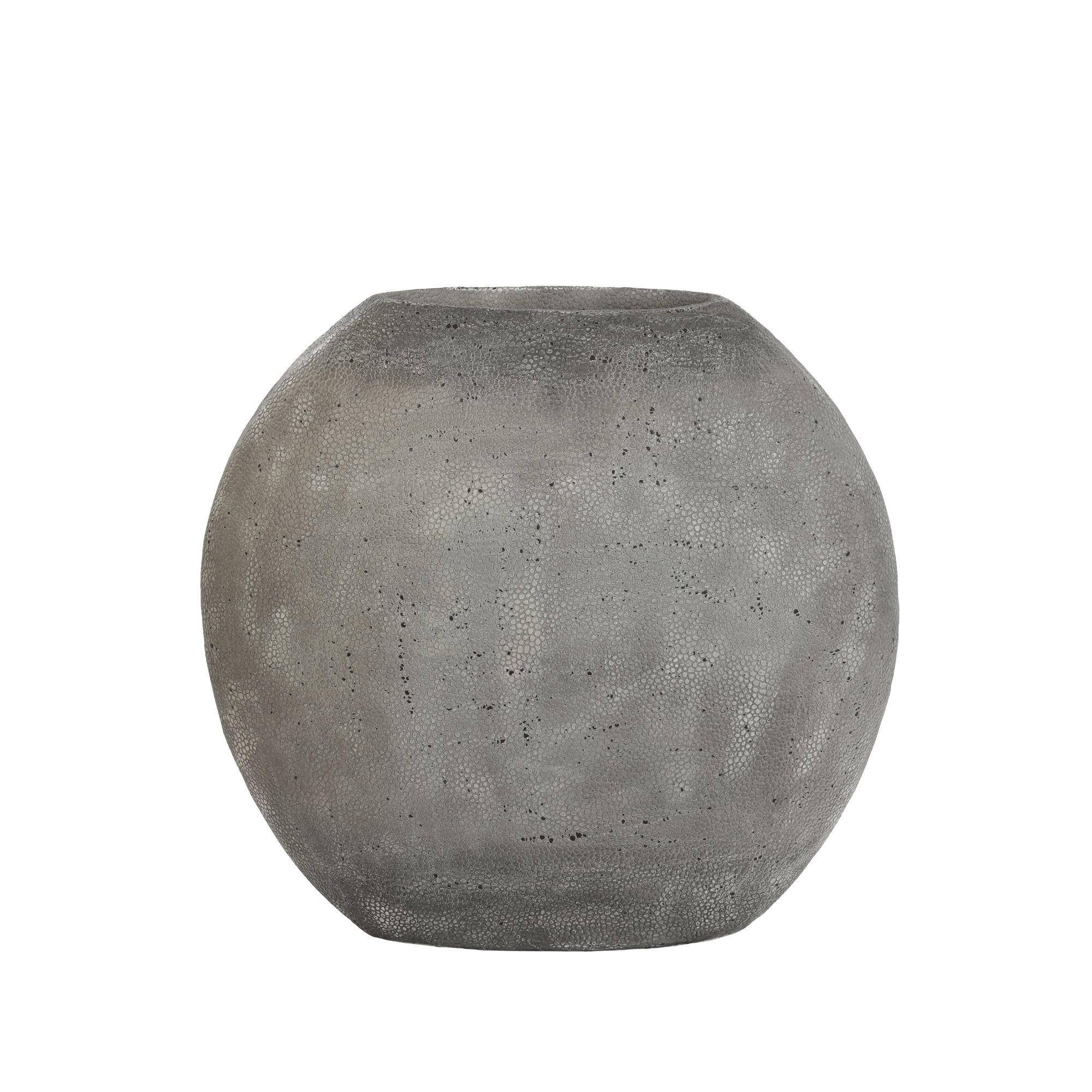 VASE Rayskin Grau 49.5/20/45 cm - Grau, Kunststoff (45cm) - Light & Living