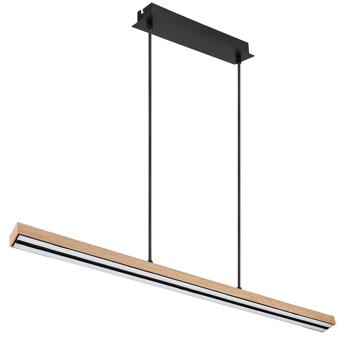 LED HÄNGELEUCHTE Doro Holzoptik Braun - Braun, Metall (101/7.5/120cm) - Globo Lighting