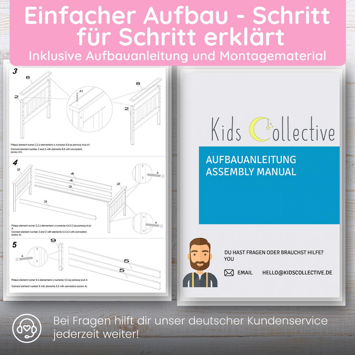 ETAGENBETT 90x200 cm in Weiß - Weiß, Holz (90/200cm) - Kids Collective