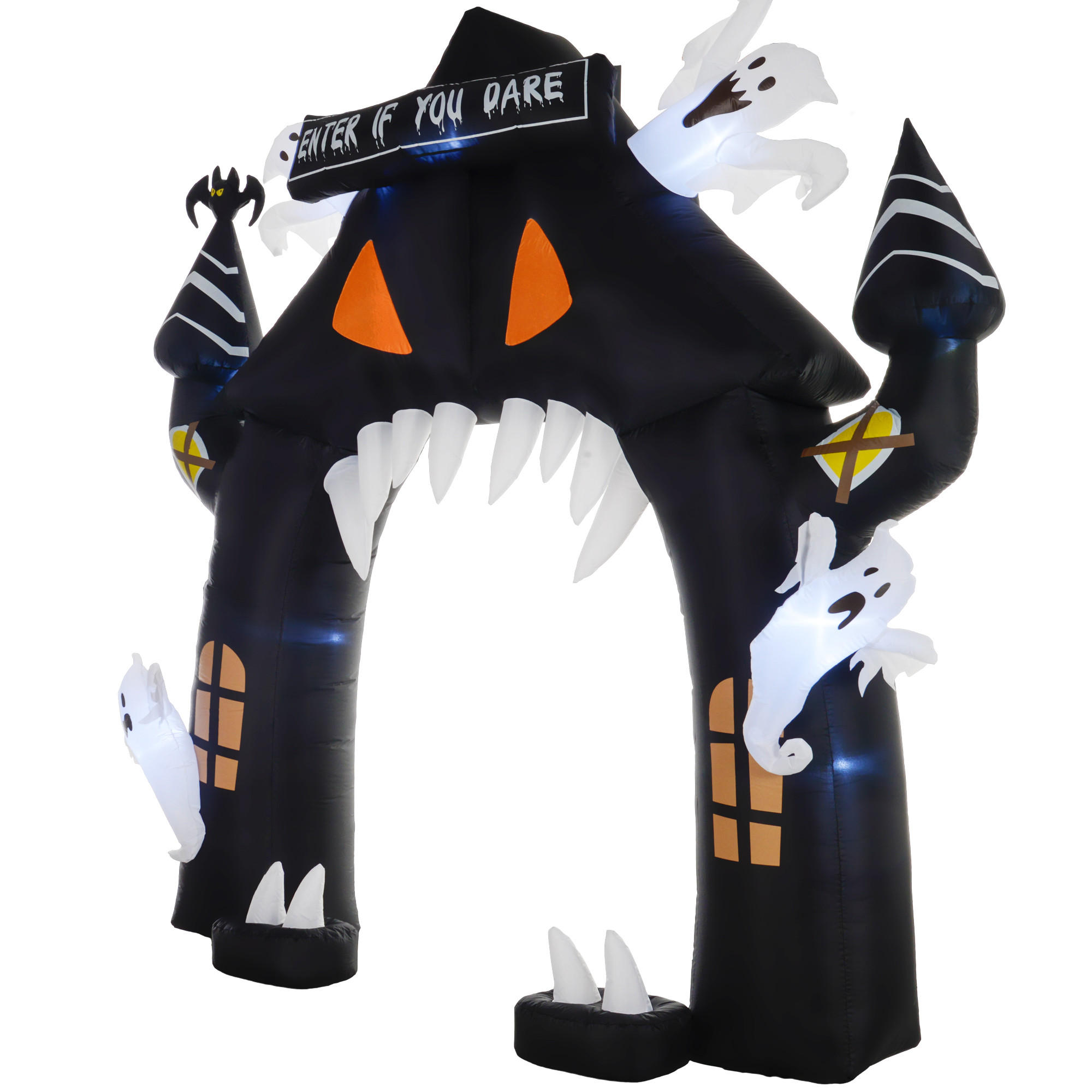 HALLOWEEN-DEKORATION Schwarz 300.0/76.0/300.0cm - Schwarz, Textil (76/300/300cm)