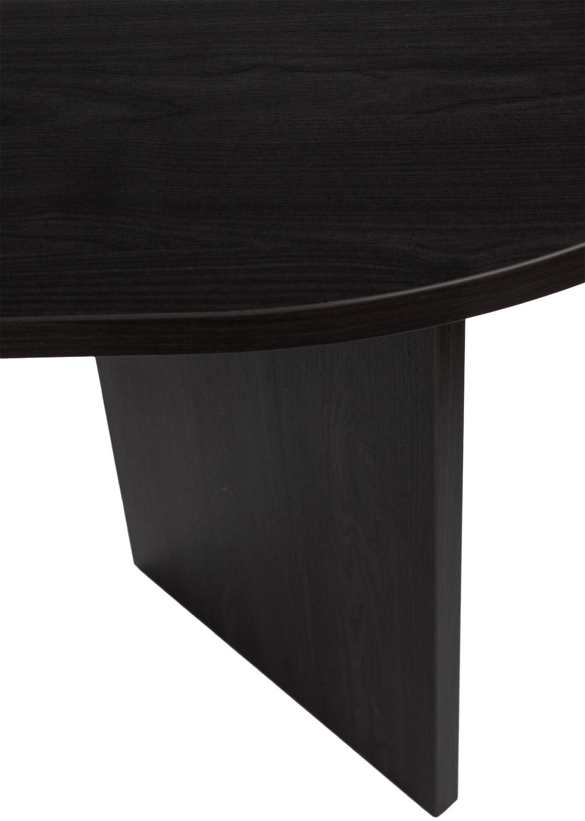 ESSTISCH Ovo Esche Portland Schwarz 204/90/75 cm - Dunkelgrau/Schwarz, Holzwerkstoff (204/90/75cm) - Selsey