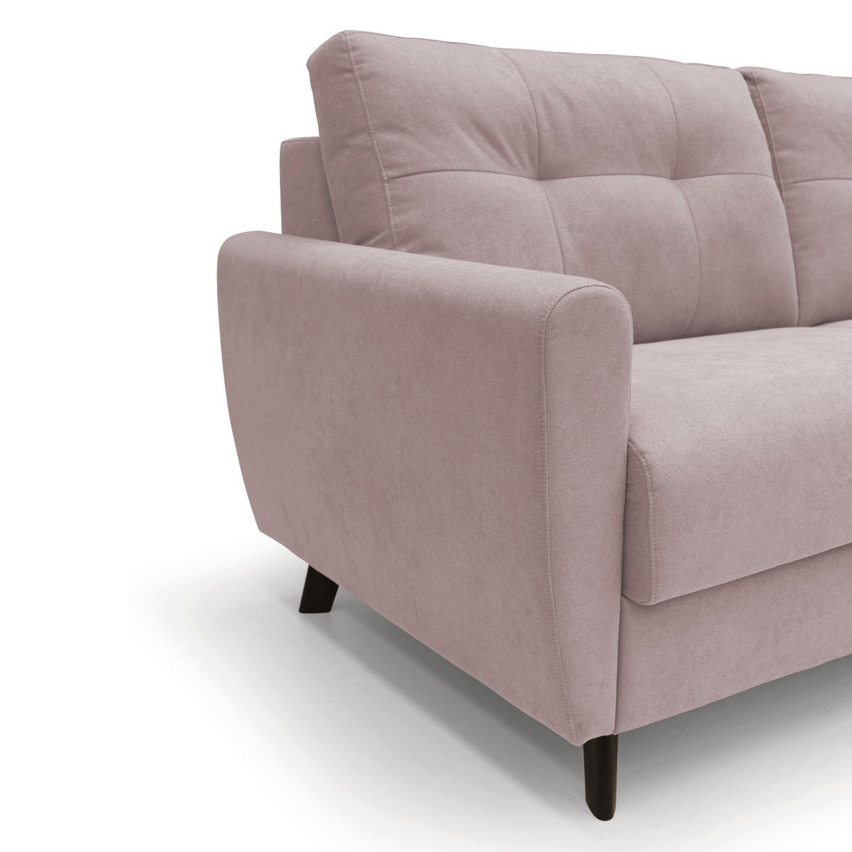 SCHLAFSOFA Callisto - Rosa, Textil (188/97/96cm) - Divani.store