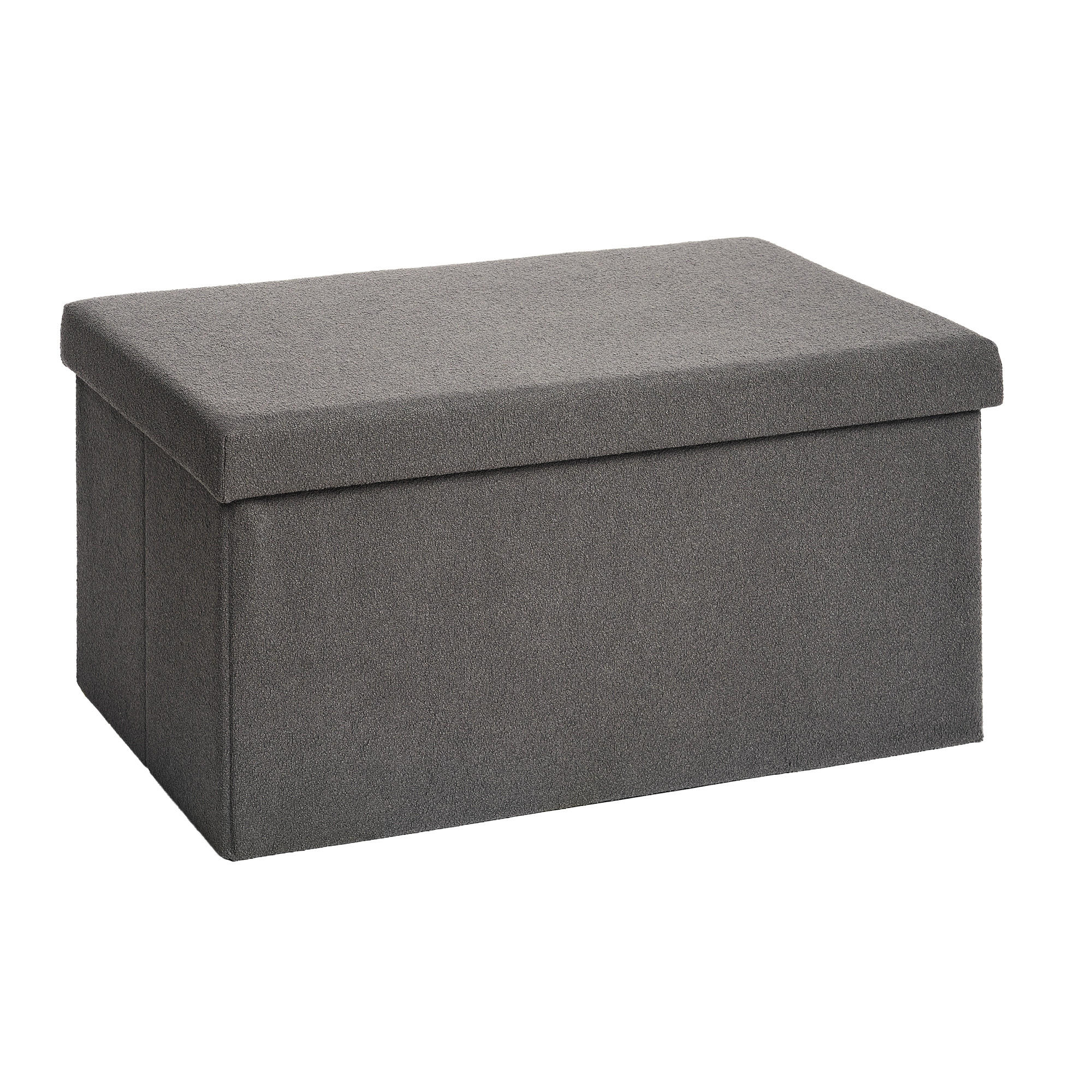 SITZBANK 76/38/38 cm, faltbar, Dunkelgrau - Dunkelgrau, Kunststoff (38/38/76cm) - Laleni