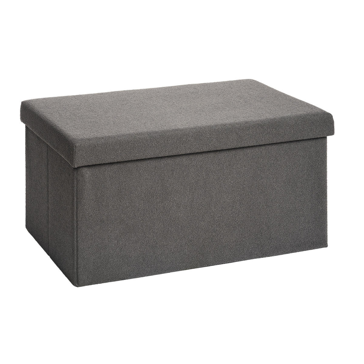 SITZBANK 76/38/38 cm, faltbar, Dunkelgrau - Dunkelgrau, Kunststoff (38/38/76cm) - Laleni