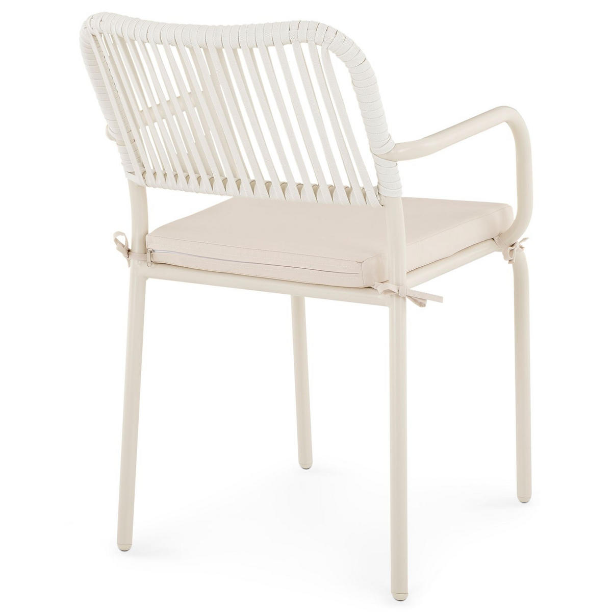 GARTENSTUHL VOLONTE 6ER-SET - Beige, Textil (56/81/65cm) - IDIMEX