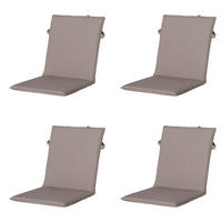 GARTENSTUHLKISSEN Panama 97/49 cm 4er-Set - Taupe, Textil (49/6/97cm) - Madison