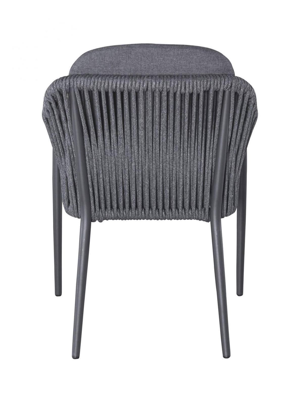 GARTENSTUHL Balu 2, Rope-Metall, Anthrazit - Anthrazit, Metall (59/78.5/61cm) - dasmöbelwerk