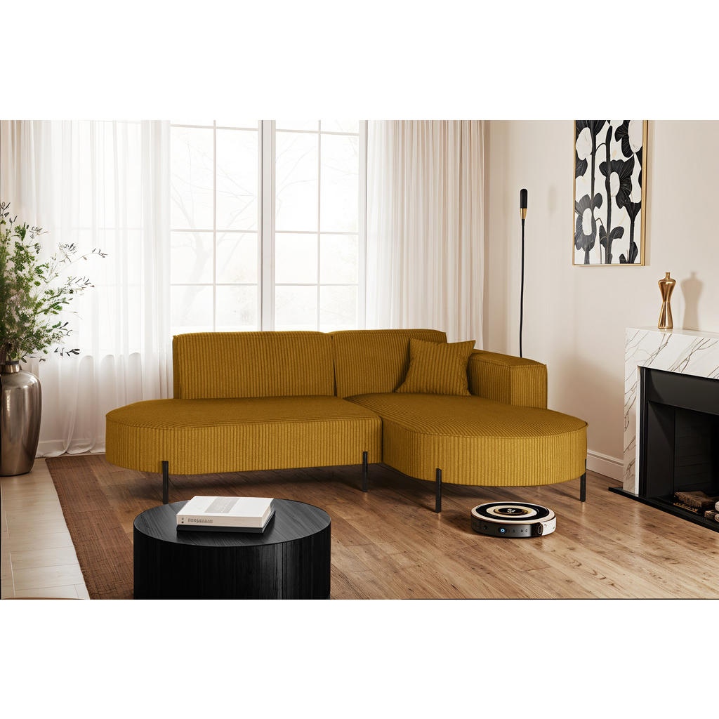 Thumbnail - Kaiser Möbel Ecksofa, Gelb, Holzwerkstoff, L-Form, 236x165 cm, Wohnzimmer, Sofas & Couches, Wohnlandschaften, Ecksofas