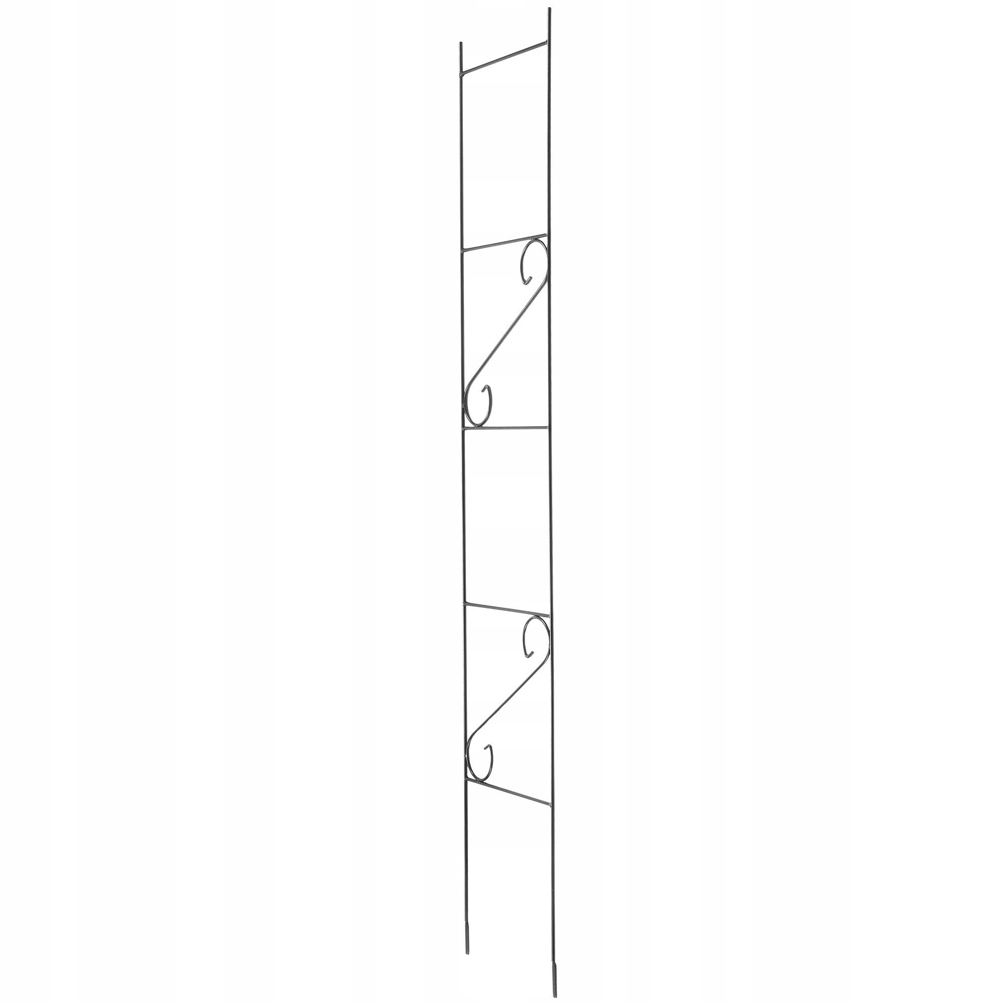 BLUMENGITTER, 26 x 211 cm, Schwarz - Schwarz, Metall (26/211cm) - KADAX
