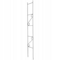 BLUMENGITTER, 26 x 211 cm, Schwarz - Schwarz, Metall (26/211cm) - KADAX