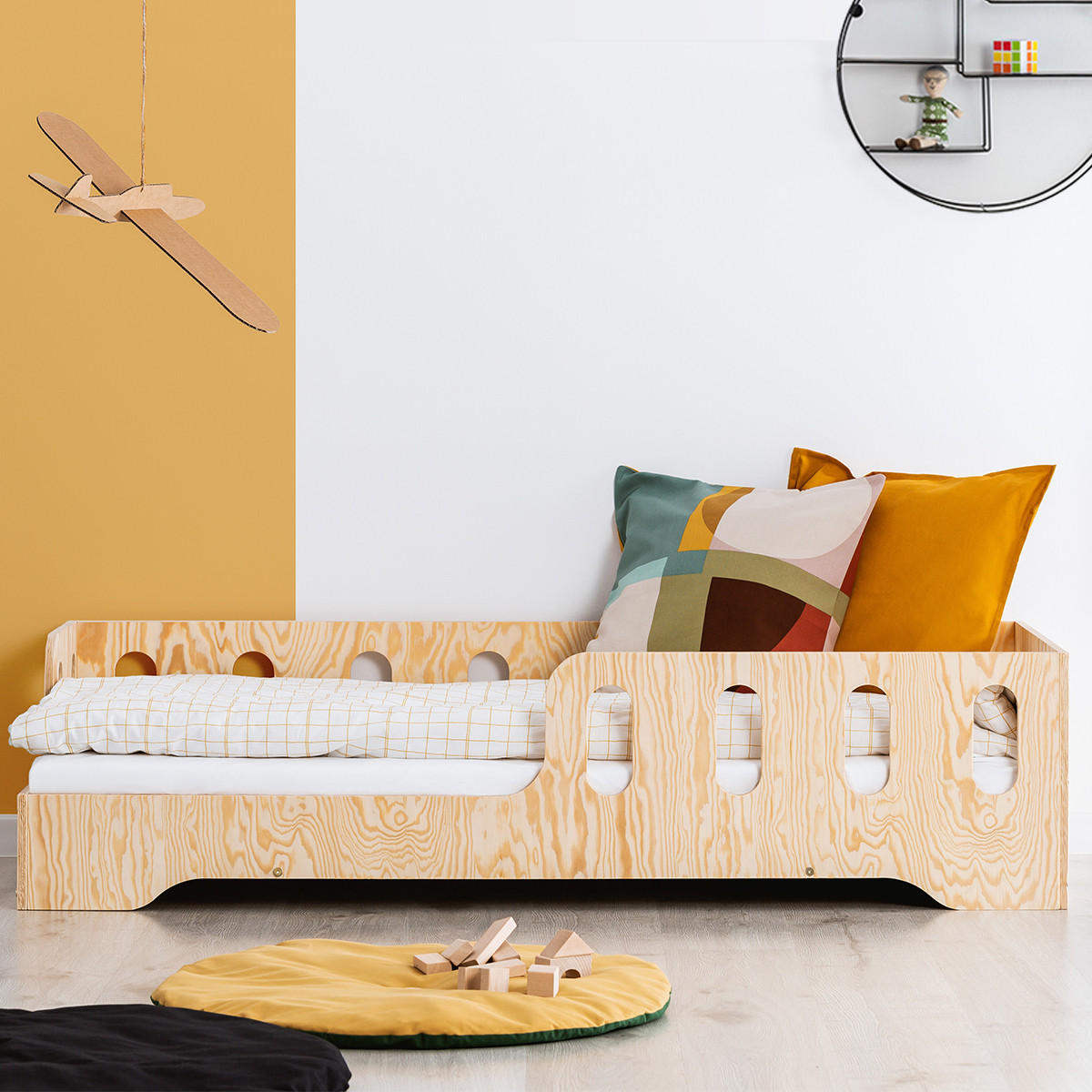 POSTEL 90/190 Estelle Přírodní dřevo - hnědá, dřevo (90/190cm) - Petits-meubles