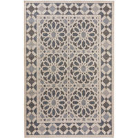 OUTDOORTEPPICH River Beige/Blau 100x150 cm - Blau/Beige, Kunststoff (100/1cm) - KUNSTLOFT