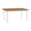 ESSTISCH Wenus 2 S, 140-180/80 cm - Wildeiche/Weiß, Holz (80/140/76cm) - Leaf Design