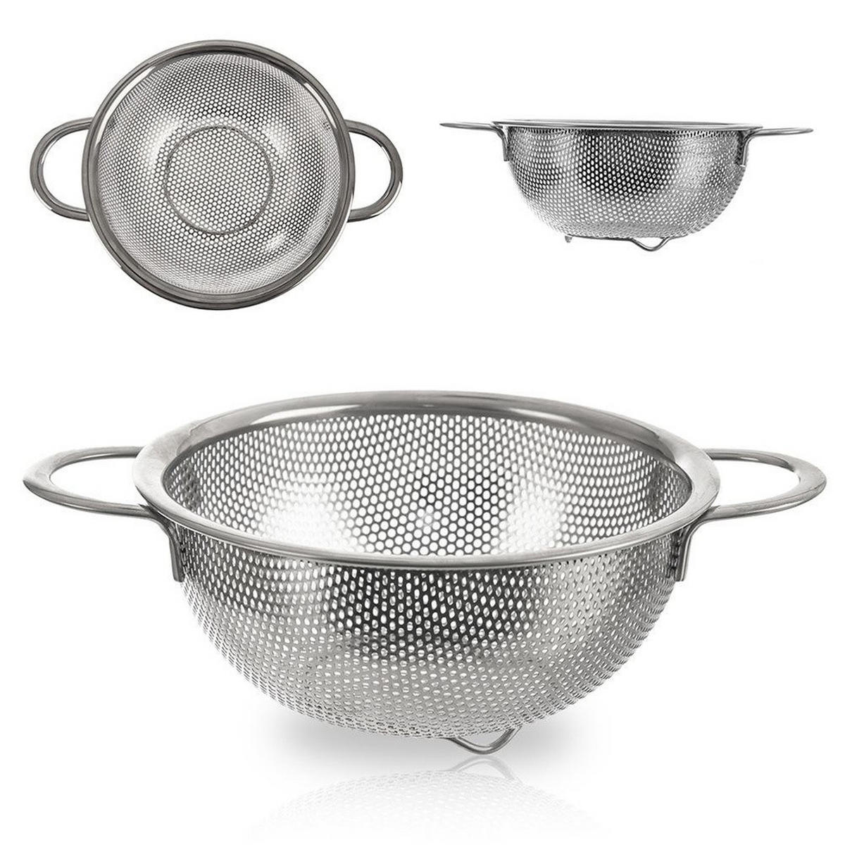KÜCHENSIEB ANETT Silber 16,5 cm - Silberfarben, Metall (16.5cm) - Orion 