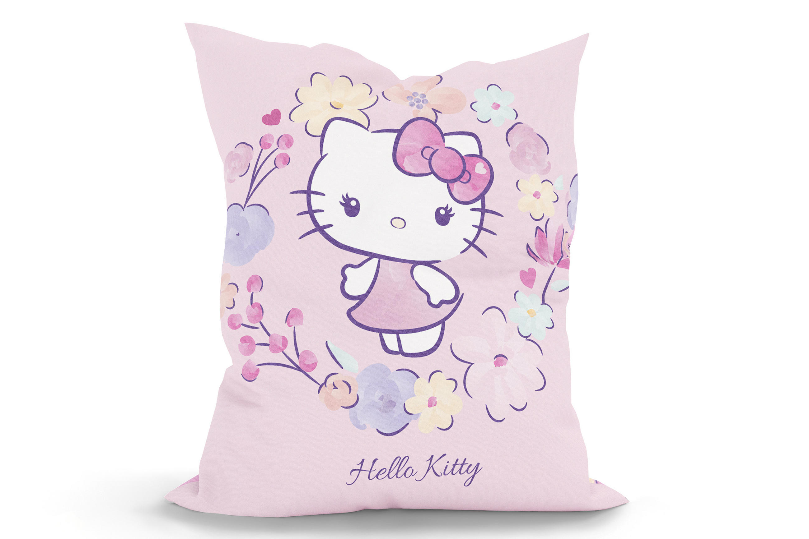 KINDER-SITZSACK - Hello Kitty - Hellrosa/Weiß, Textil (100/25/135cm) - Green Bean