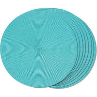 PLATZSET 8-teilig – 38 x 38 cm - Hellblau - Hellblau, Kunststoff (38/38cm)