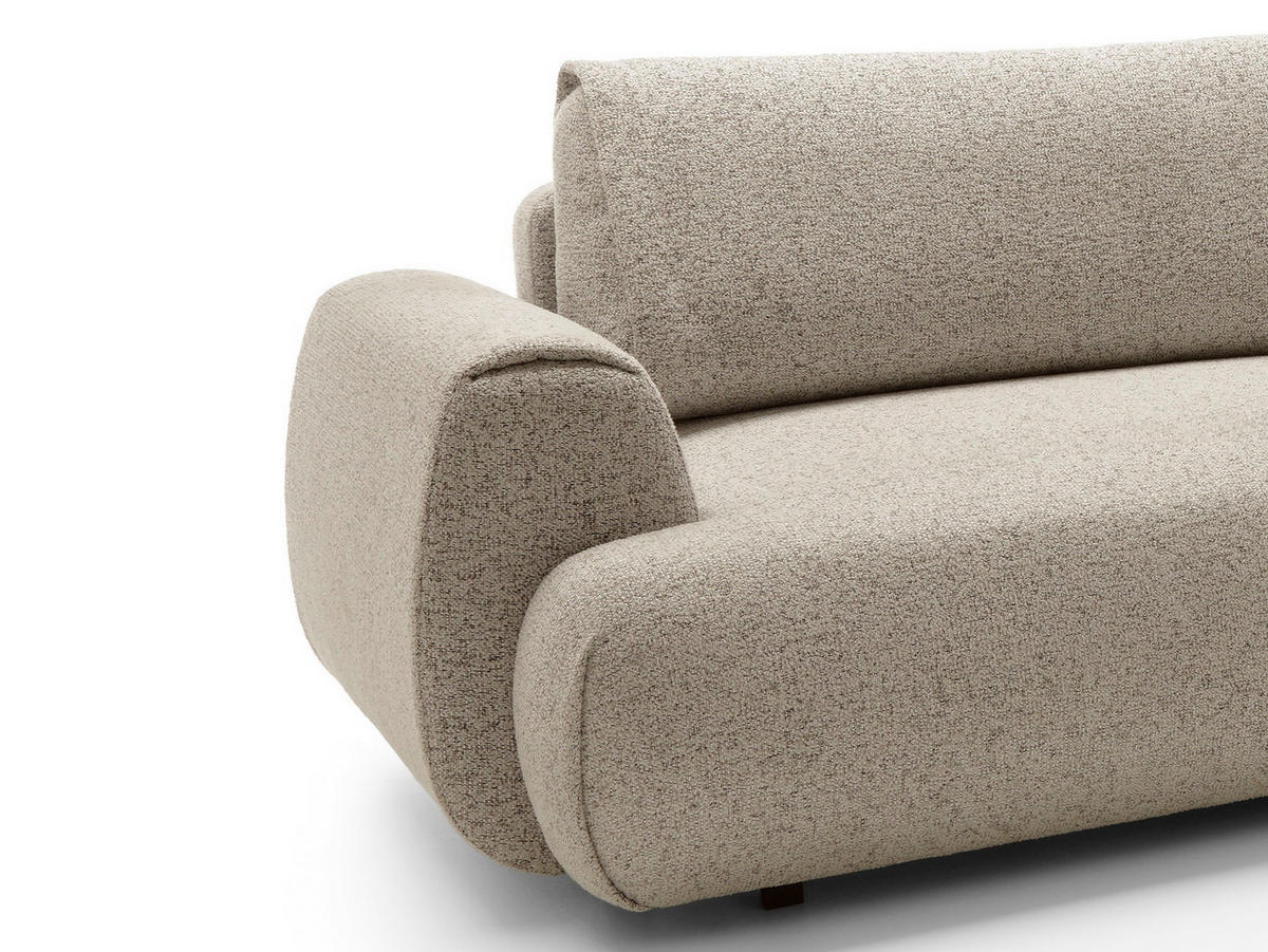 ECKSOFA mit Schlaffunktion 270 cm Ralto, Rechts, Beige - Beige, Holz (167/270cm) - Emporius