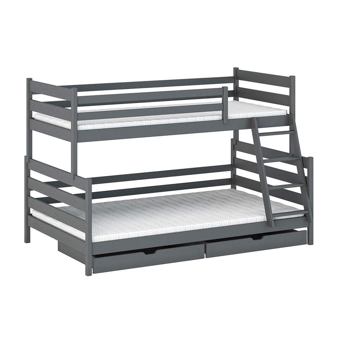 KREVET 120/200 Léo Antracit - antracit, drvo (120/200cm) - Petits-meubles