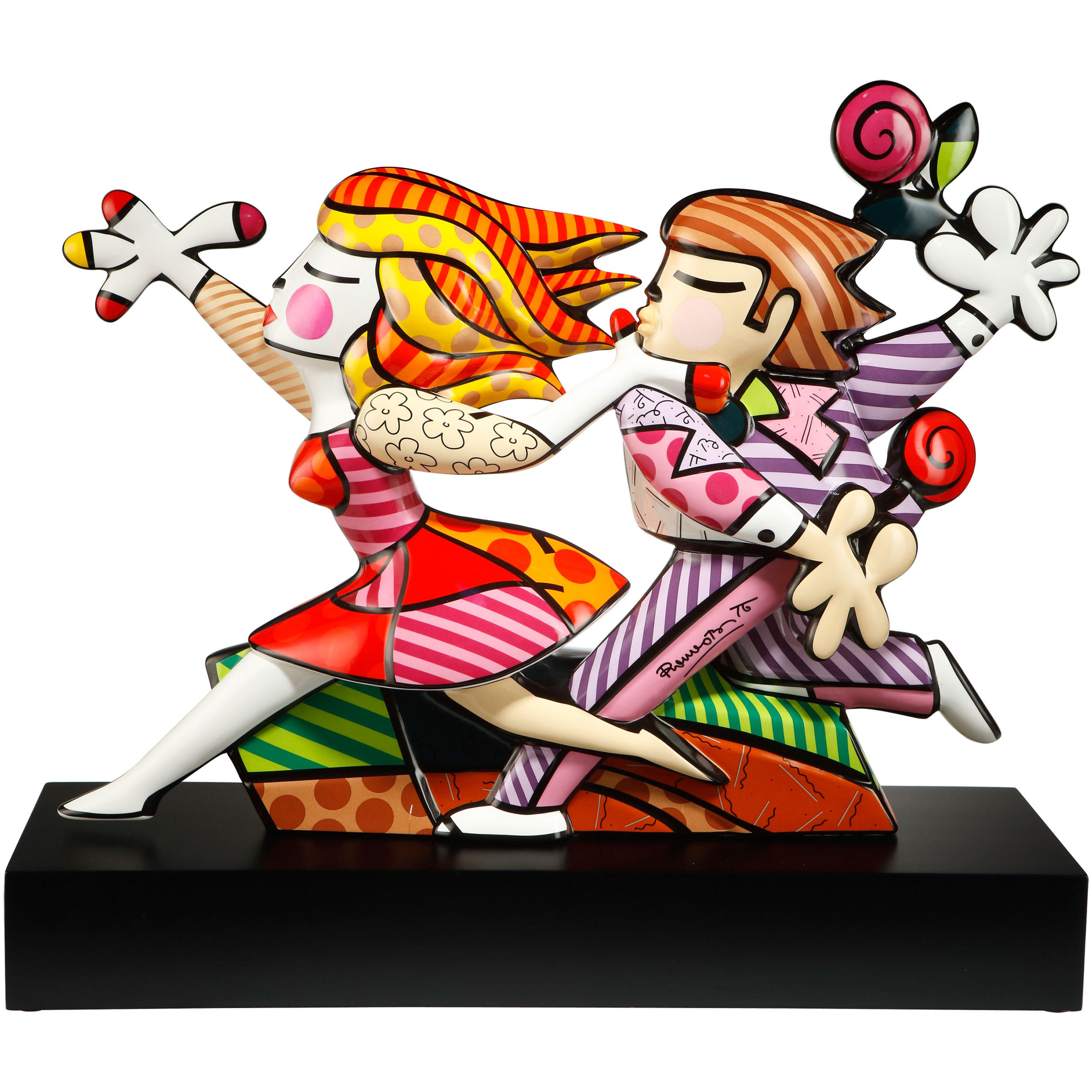 DEKOFIGUR Romero Britto - Love Blossoms, Porzellan, Bunt, 56 cm - Multicolor, Keramik (21/56/64.5cm) - Goebel