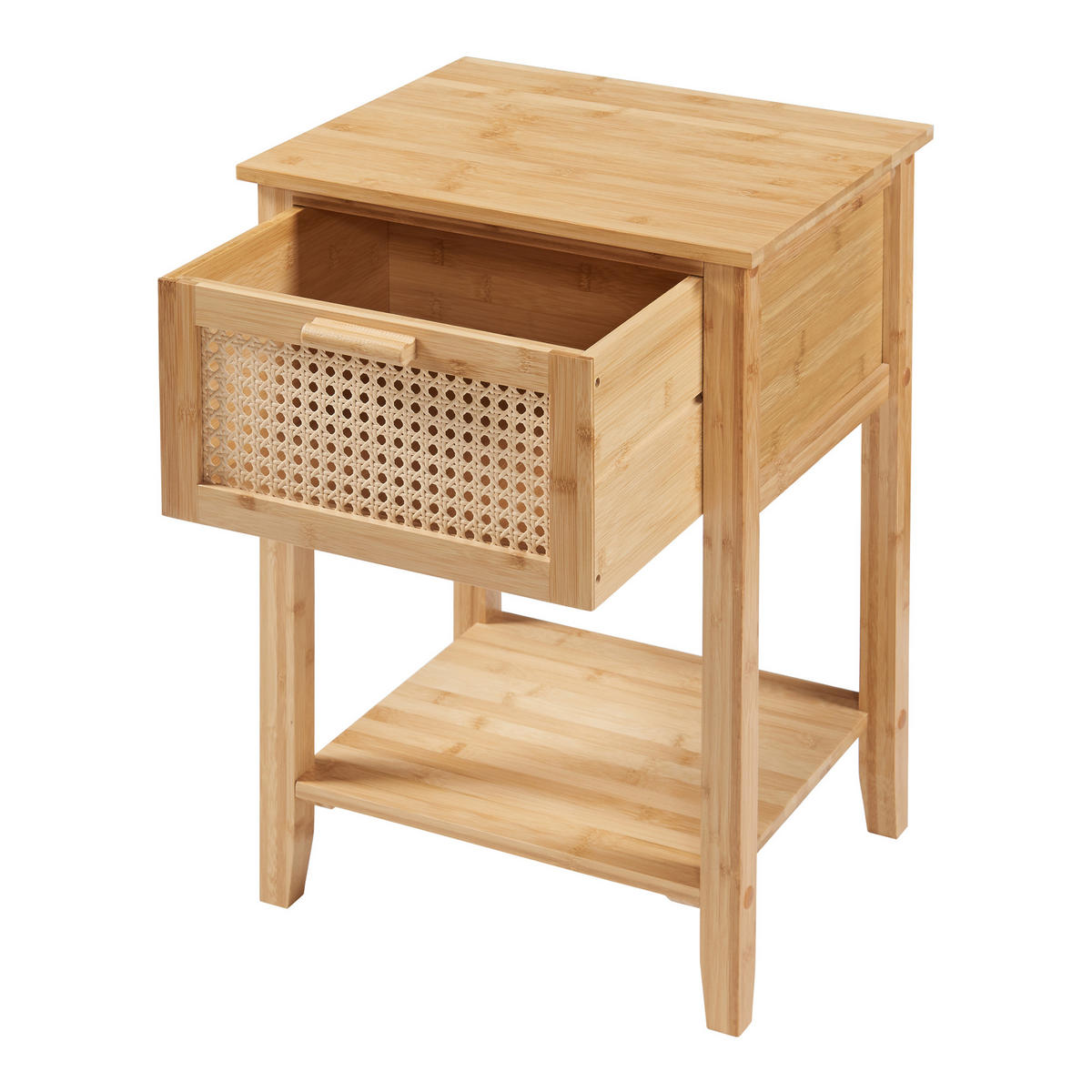 NACHTSCHRANK Leirfjord - Naturfarben, Holz (40/60/35cm) - [en.casa]