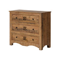 KOMMODE Akazie 100x42x88 natur versiegelt NATURE OF SPIRIT #249 - Naturfarben, Holz (100/88/42cm) - Massivmoebel24