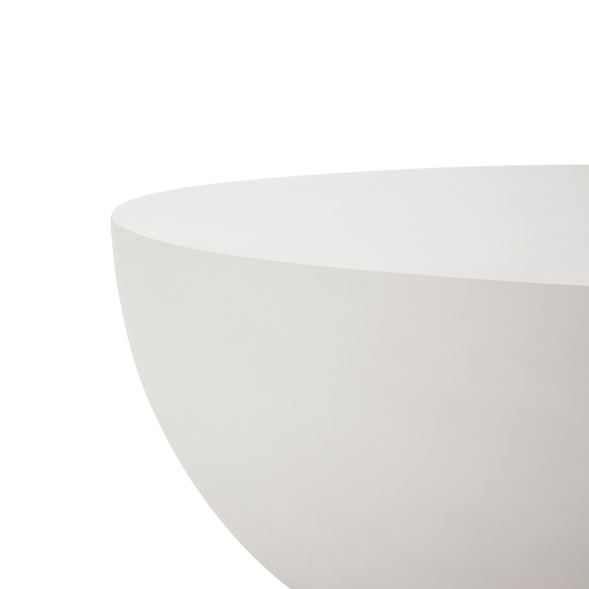 COUCHTISCH CHRONOS aus Beton Groß 107 x 107 x 39.5 cm - Creme, Naturmaterialien (107/107/39.5cm) - Elementi