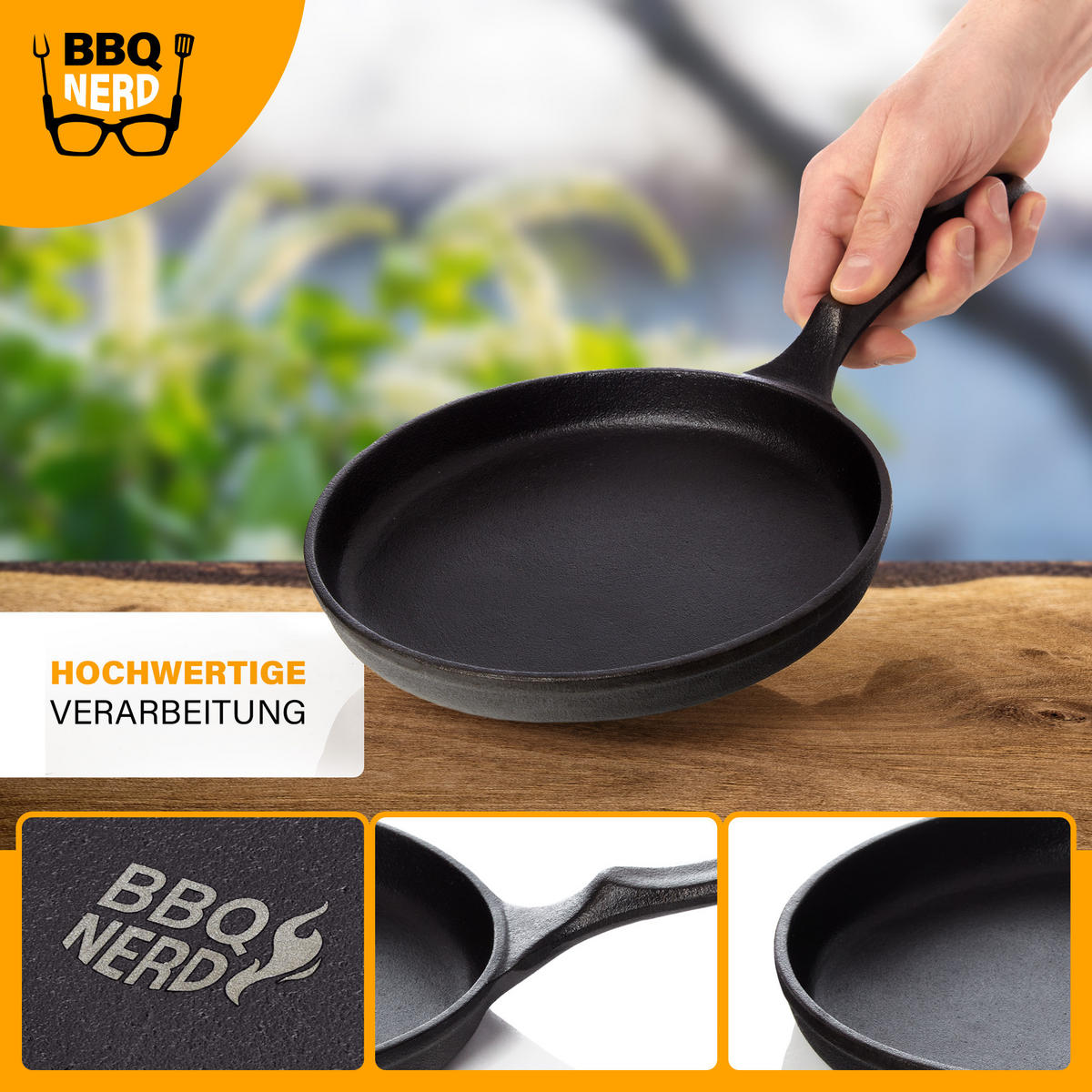 CRÈPESPFANNE GUSSEISEN Ø19cm - Schwarz, Metall (20/4/31cm) - BBQ Nerd