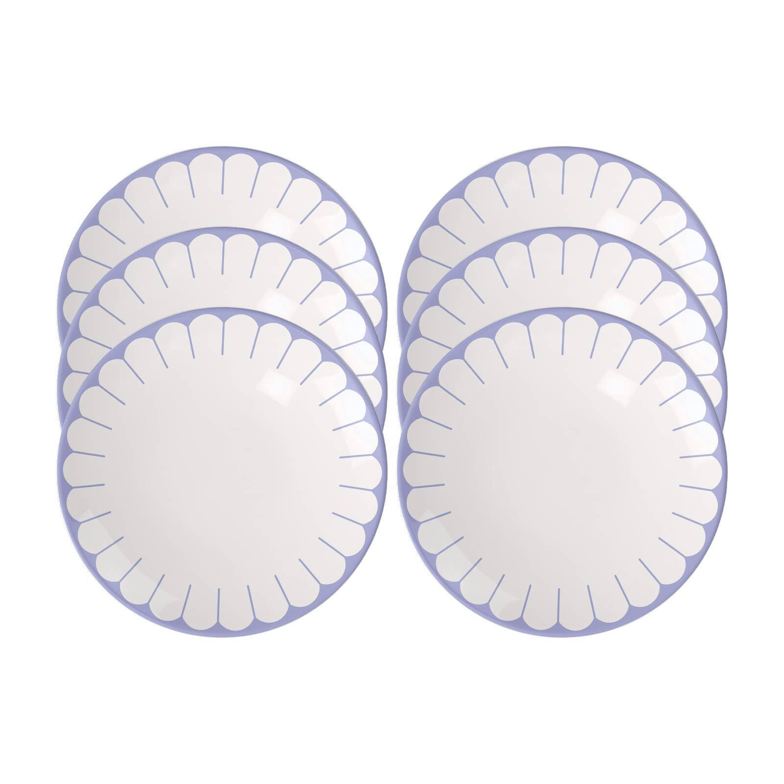 FRÜHSTÜCKSTELLER Fleur Couleur Bleu ø 21,2 cm 6er Set - Blau, Keramik (21.2cm) - Villeroy & Boch