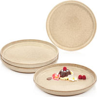 DESSERTTELLER SET KAIRO MOCHA - 4 teilig aus Steingut - Beige, Keramik (28cm) - Sänger