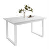 ESSTISCH ARTON II ausziehbarer Tisch 140-195 cm für 6-8 Personen - Weiß, Holzwerkstoff/Metall (140/80/77cm) - Lookway
