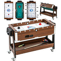 MULTIFUNKTIONS-TISCH MDF Walnuss Weiß - Walnussfarben, Holzwerkstoff (61.5/102.5cm) - SPORTNOW