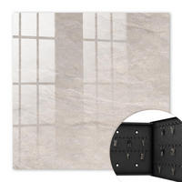 SCHLÜSSELBOX Schwarz 30x30 cm- Türöffnung nach rechts - Natürliche Textur - Beige, Metall (30/30/5cm) - TULUP