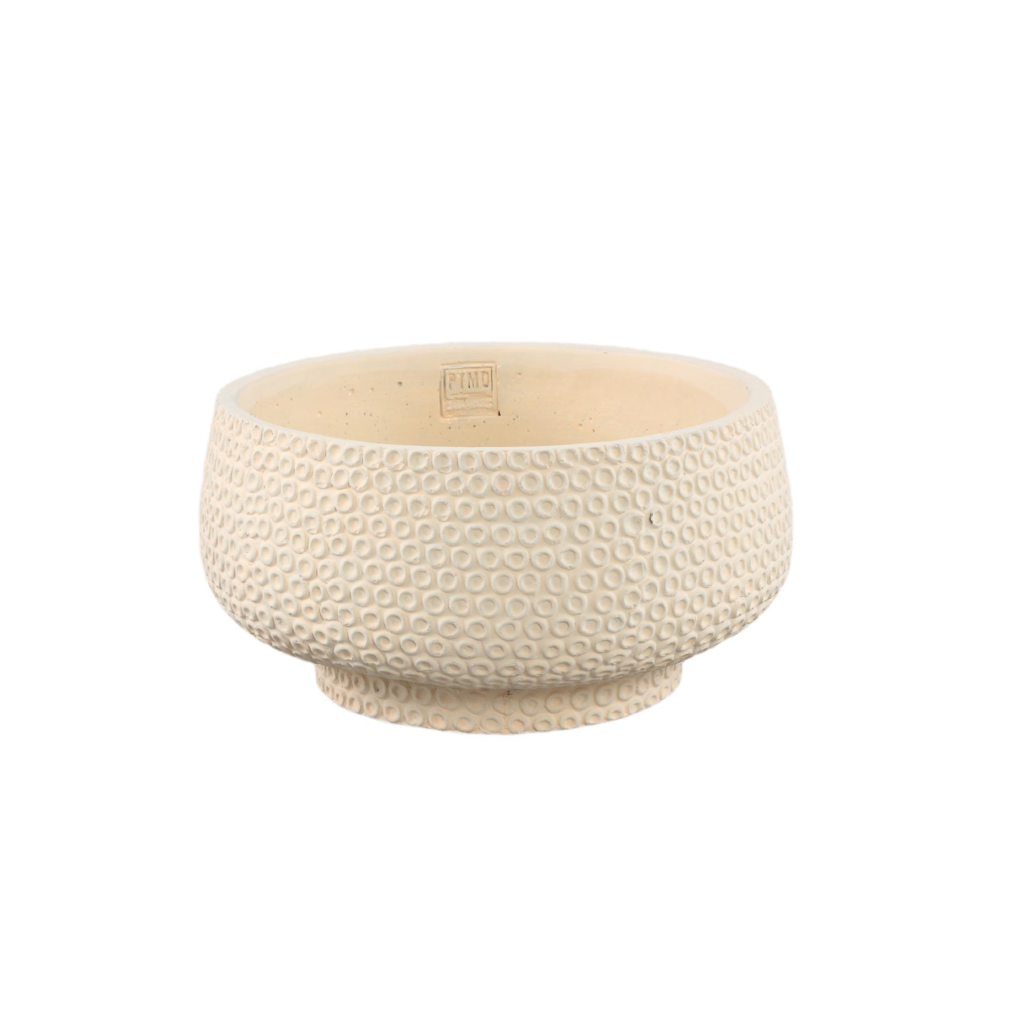 SCHALE Laim Beige 30/30/15cm - Beige, Stein (15cm) - PTMD Collection
